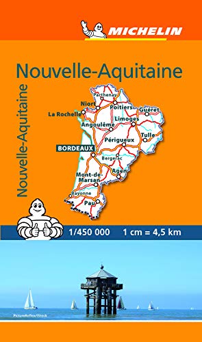 Mini Carte Nouvelle Aquitaine von MICHELIN